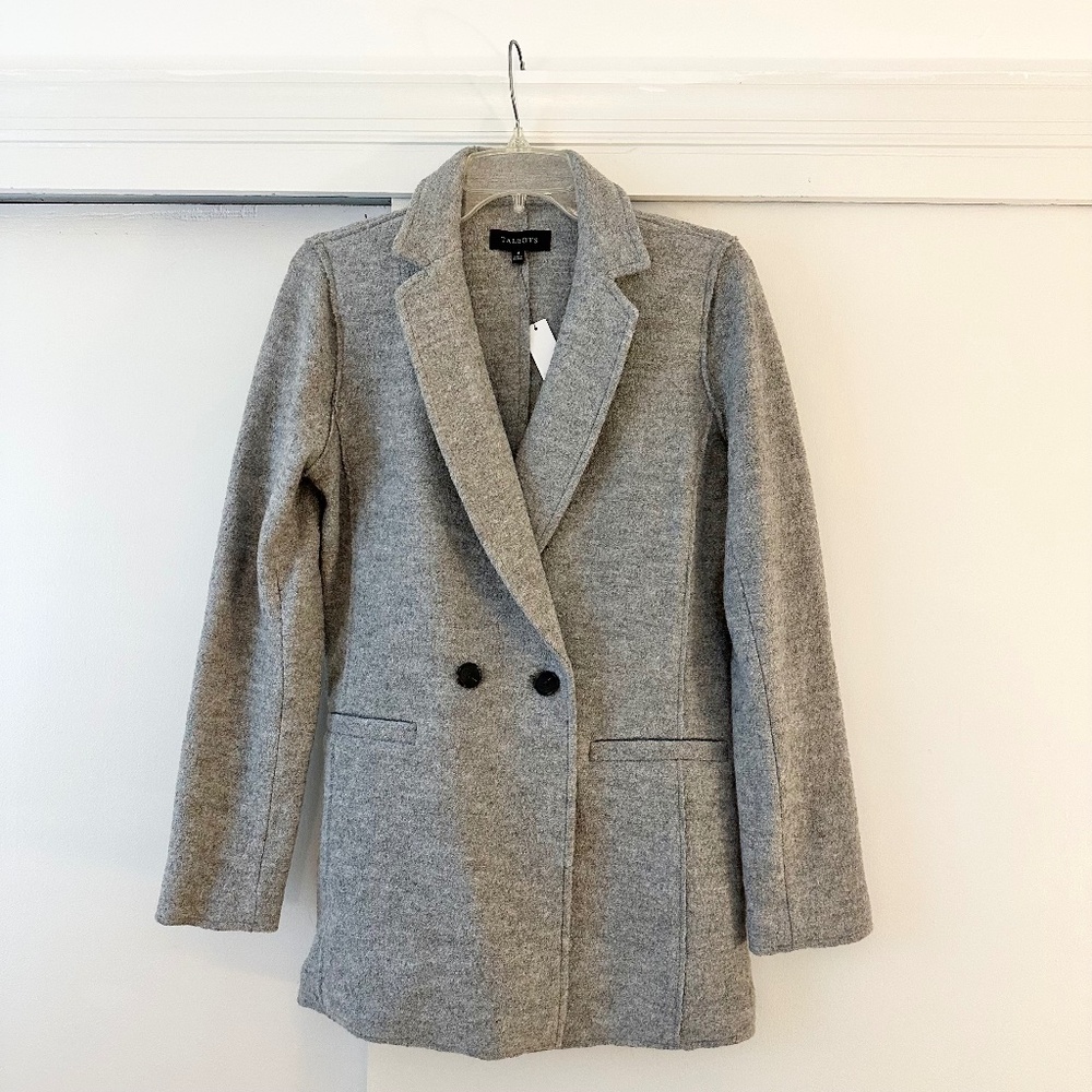 NWT Talbots Wool Double Breasted Peacoat